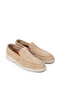 Men's Genuine Suede Beige Loafer Shoes - 4