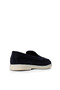 Men's Genuine Suede Navy Blue Loafer Shoes - 2