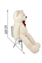 Large Size 250200 Plush Teddy Bear with Bow Tie - an Indispensable Part of Romantic Moments - 6