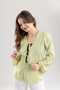 Women's Front-Tie Lace-Up Kimono - 4