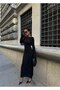 Daisy Embroidered Spanish Sleeve Long Knitted Dress - Backless Maxi Length Evening Dress - 6