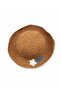 Floral Detailed Natural Straw Wide Brim Summer Hat - 2