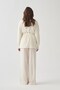 Ecru-Waist-Tied Muslin Jacket - 5