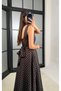 Brown Polka Dot Dress with Bow at the Waist - 5107 - 2