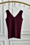 Front and Back V-Neck Lace Detailed Tank Top - 3