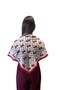 Cherry Detail Scarf (90*90) Red - 4