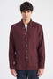 Ds Damat Comfort Burgundy Striped Shirt - 4