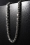 Men's Steel Necklace King Chain Model 5mm Thin Stainless Steel Necklace - 4