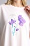 Crew Neck Floral Short Sleeve T-Shirt H3371Ax26Sm - 4