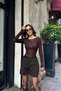 Women's High Waist Fabric Shorts - 3