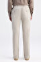 Ds Damat Relaxed Fit (Pile-Free) Beige Gabardine Chino Trousers - 3