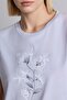 Crew Neck Floral Short Sleeve T-Shirt H2453Ax26Sm - 4