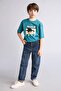 100% Cotton Dragon Ball Oversized Crew Neck Short Sleeve T-Shirt for Boys H3516A826Sm - 2