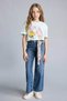 100% Cotton Spongebob Oversized Crew Neck Short Sleeve T-Shirt for Girls G8198A826Sm - 2