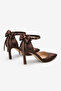 Women's Multi-Purpose Stiletto Heeled Shoes with Bow Ties and Ribbons, 5 Models, 8 cm Pointed Toe - 7