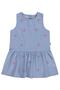 Floral Embroidered Dress for 6-18 Months - Blue