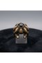 Vintage Women's Ring Bronze Authentic Jewelry Navy Blue Crystal Stone Pomegranate Model Abundance Symbol Adjustable - 3