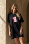 Plus Size Women Short Sleeve Crew Neck T-Shirt Dress Nightgown Comfy Cotton