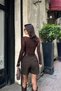 Women's High Waist Fabric Shorts