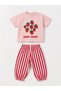 Baby Girl Muslin Set Strawberry Printed T-Shirt Balloon Pants Top and Bottom Summer Casual Set - 4