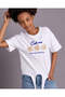 Senior Girls White Embellished T-Shirt - 4