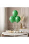 Festive Green Standard Premium Latex Balloons 5in, 100pcs, Party Decoration Balloons for Birthday, Baby Shower & Event Decor - 2
