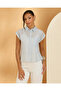 Women Blue Embellished Blouse