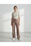 Women Taupe Wide Leg Active Pants - 2