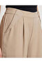 Women Beige Wide Leg Trousers - 4