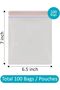 Zipper Bag 7x6.5 Inches 100 Bags Multipurpose Storage Bag, Reusable & Reclosable Zipper Bag - 4