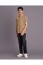 Senior Boys Beige Printed Polo Shirt - 5