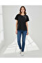Women Black Embellished T Shirt - 2