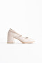 Bremen Premium Beige Women's Heeled Shoes 7 cm - 3