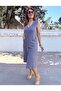 Muslin Sleeveless Double Pocket Dress Anthracite - 2