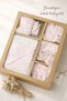 10-Piece Moon Flower Embroidered Muslin Newborn Girl Baby Hospital Release Set/100% Cotton Muslin Baby Girl Zibin Set - 4
