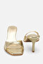 Gamze gold daily short heeled slipper a025-k1453 - 7