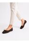 Brown Tweed Fabric Bowknot Women's Ballerinas Daily Comfortable Stylish Useful Ballerinas - 3
