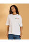 Women White Mickey And Friends Graphic Oversized T Shirt