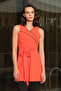 Zero Sleeve Shorts Lycra Tie Detail Semi-Closed Swimsuit 24203 Orange - 3