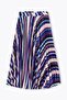 Pleated Long Skirt-Purple Blue Pink White - 2