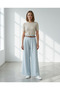 Women Blue Wide Leg Trousers - 2