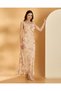 Women Beige Floral Printed Sleeveless Maxi Dress