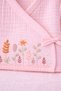 10-Piece Moon Flower Embroidered Muslin Newborn Girl Baby Hospital Release Set/100% Cotton Muslin Baby Girl Zibin Set - 3