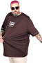 Mode XL Large Size T-Shirt the Secret U26220 Brown - 3