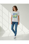 Senior Girls White Short Sleeve Placement Print T-Shirt - 2