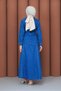 Women's Denim Buttoned Jacket with Skirt and Pockets Youthful Sports Suit - 7