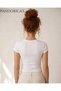 Pandorica's Astrology & Zodiac Series - Crab-Zodiac Constellation Printed Slim Fit Lycra Crop T-Shirt (Body Tee) - 2