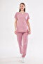 Powder High Cotton Lycra Bat Sleeve Doctor Nurse Uniform Scrubs