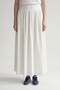 Beige Skirt with Waist Stitching Detail - 2