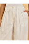 Women Cream Striped Trousers - 4
